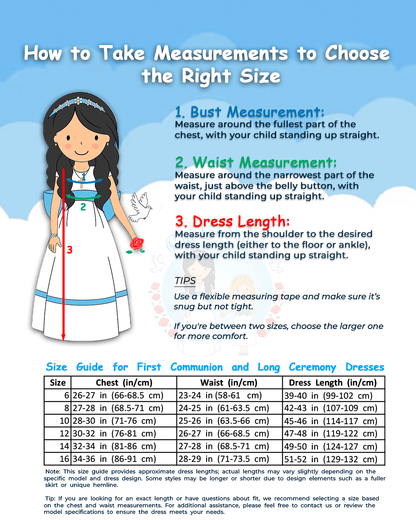 Amarante First Communion Dress - Rua LauNina's